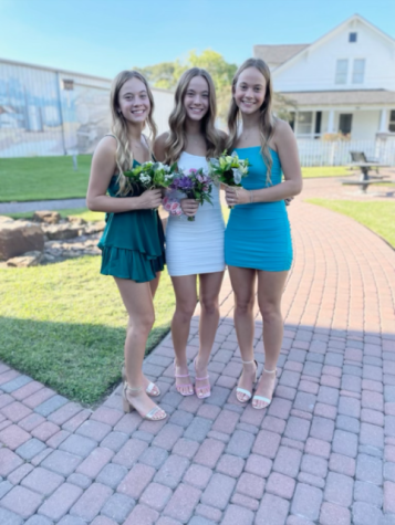 Audrey, Ava, and Kayla Blum enjoy being triplets because it is like having built-in best friends.